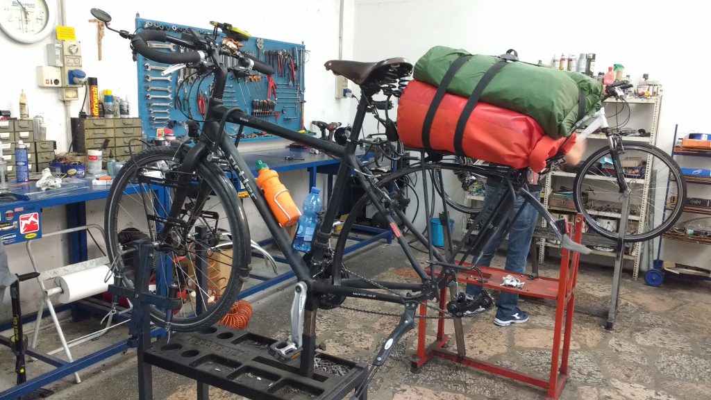 Réparation du vélo