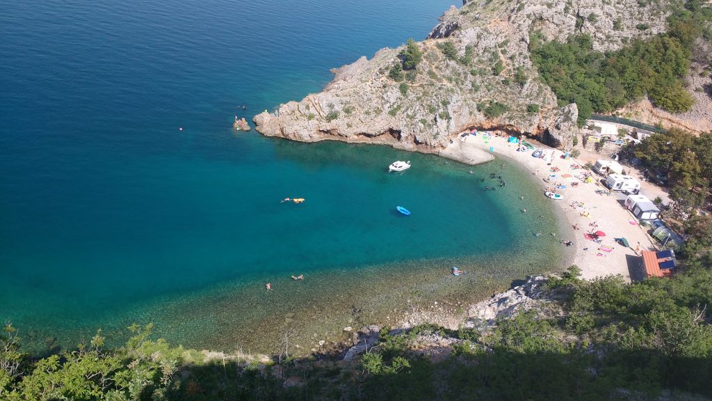 Criques sur la côte croate 