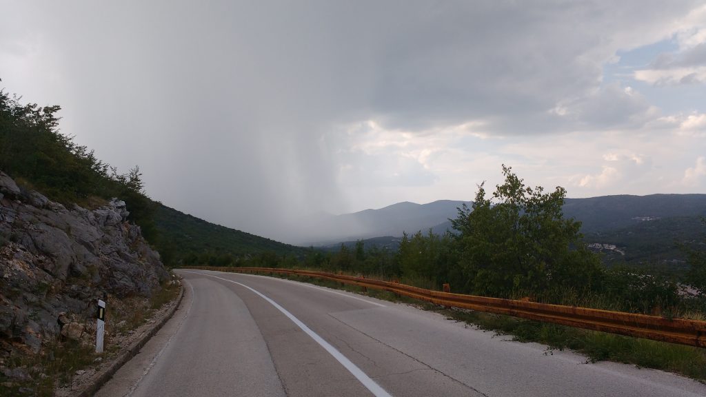 Orage juste derrière moi