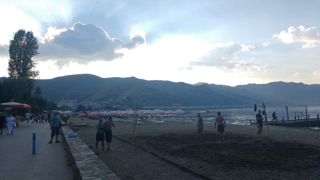 Bord du lac à Pogradec